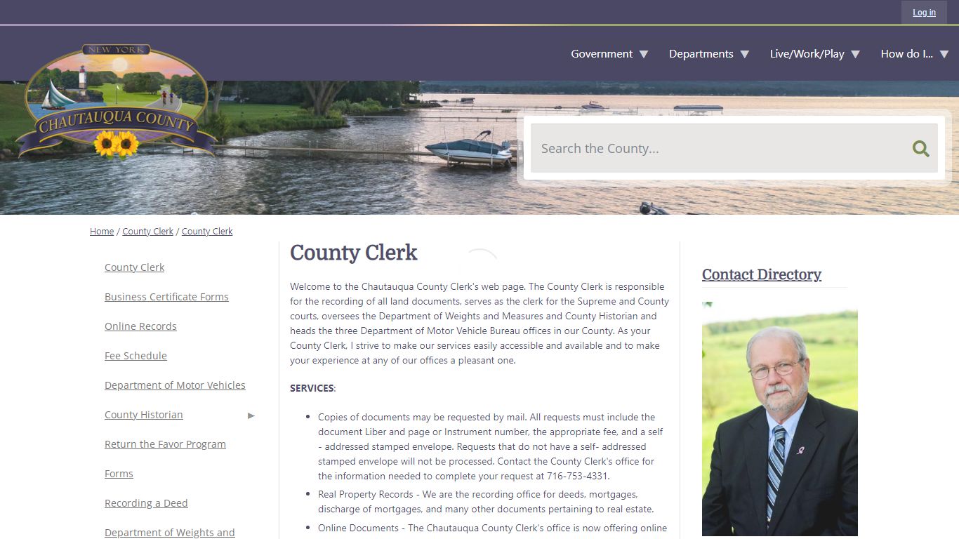 County Clerk | Chautauqua County, NY