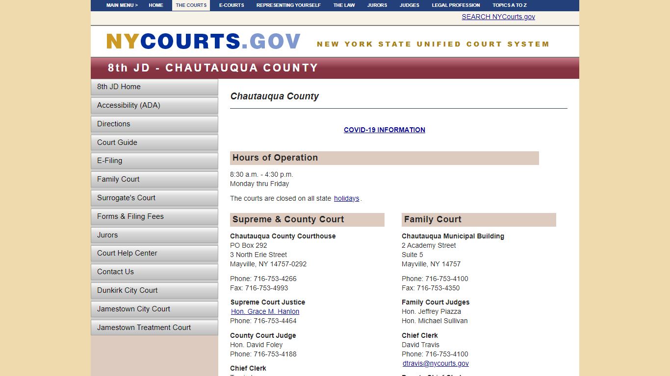 Chautauqua County | NYCOURTS.GOV - Judiciary of New York