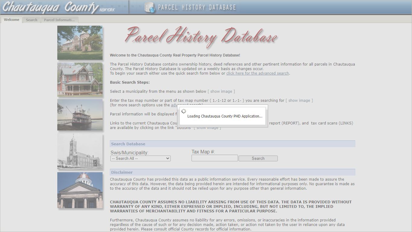 Chautauqua County - Parcel History Database